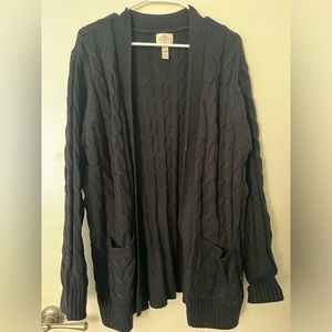 St. John’s Bay cable knit cardigan NWOT